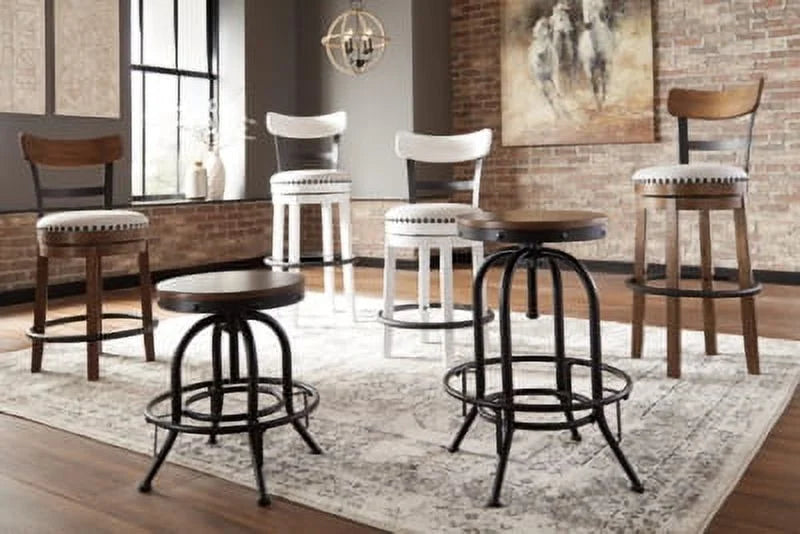 White Bar Height Bar Stool L533