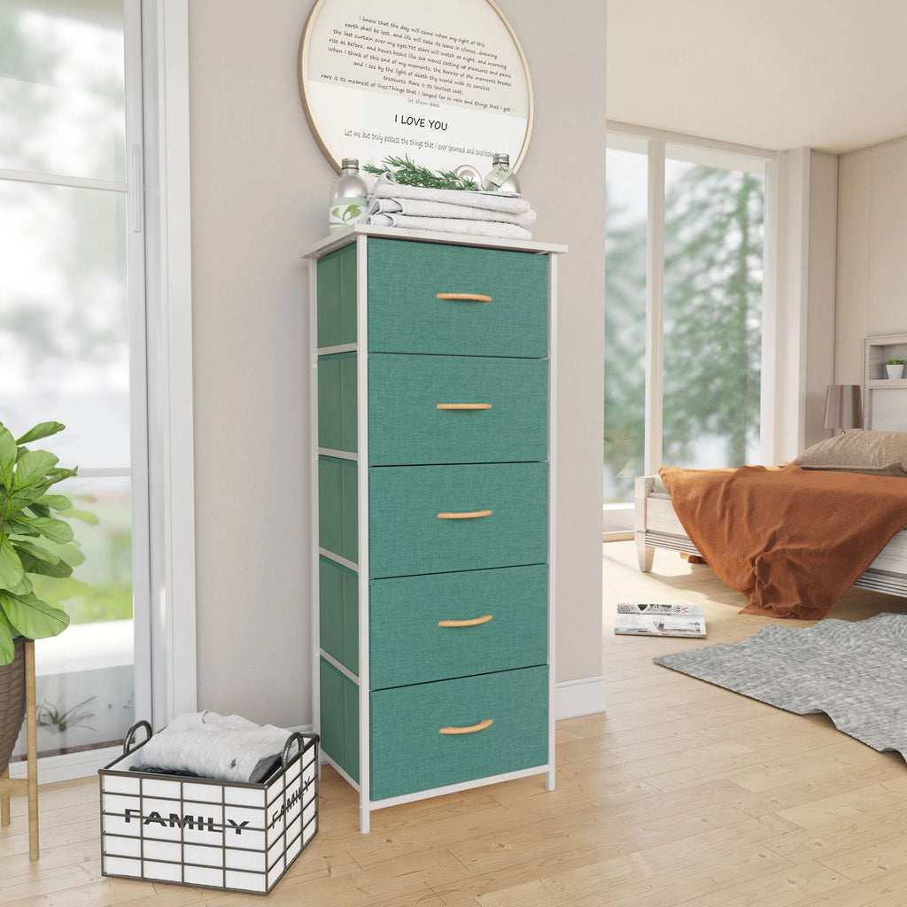 5 Drawers Fabric Dresser G288