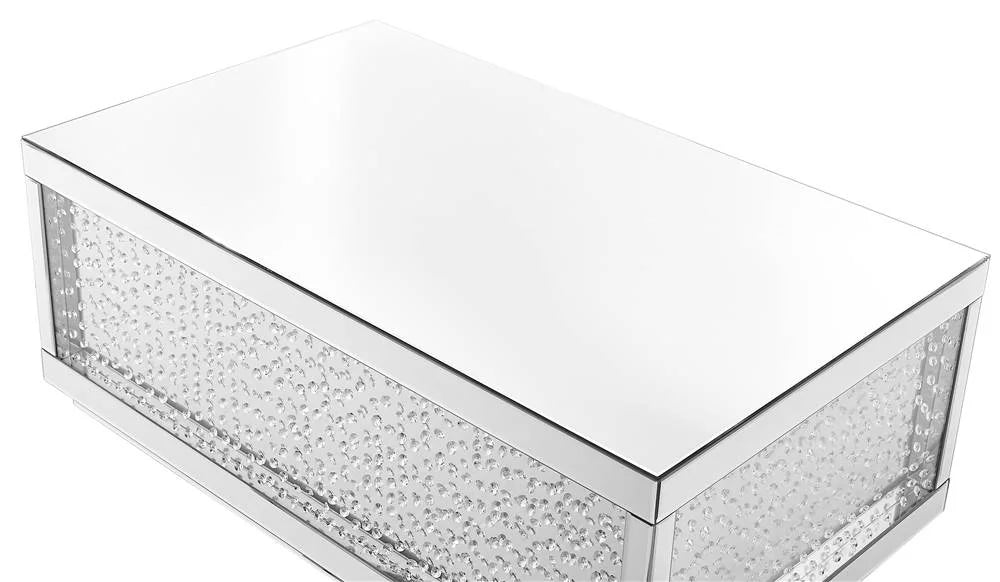 Clear Mirrored Accent Coffee Table Z37907