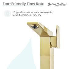 Brushed Gold Single Handle Bathroom Faucet Q63084