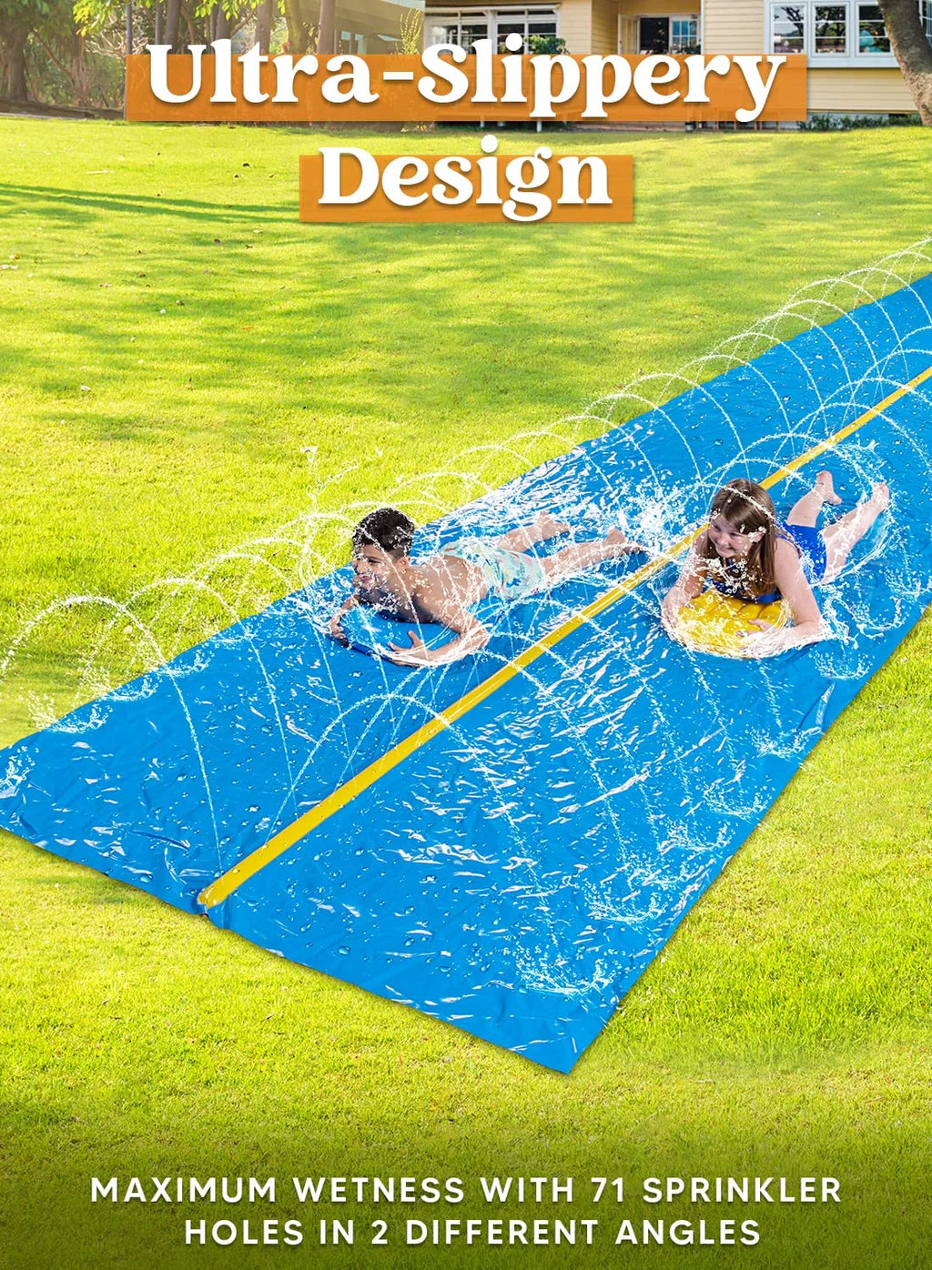 30ft x 6ft Heavy Duty Lawn Water Slide with Sprinkler G743252