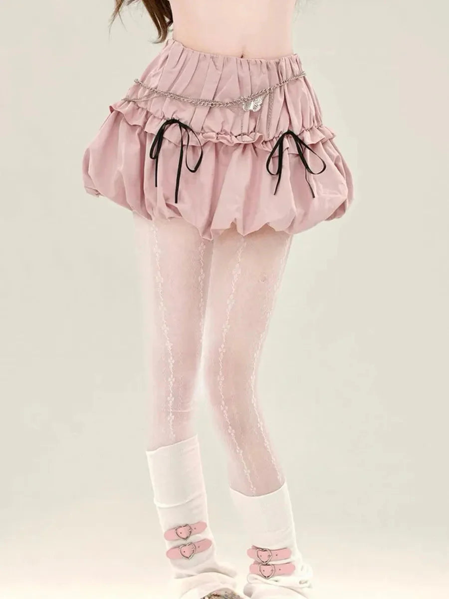 Ribbon Checked Mini Skirt H7820