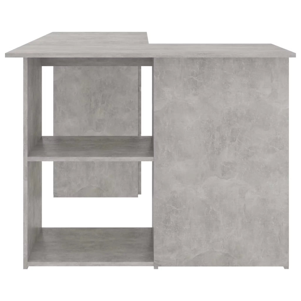 Corner Desk Concrete Gray Chipboard T218532