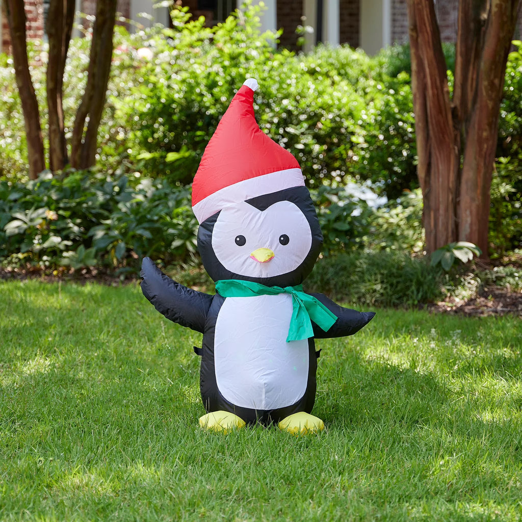 3.5ft Penguin with Disco Lights Christmas Inflatable X568