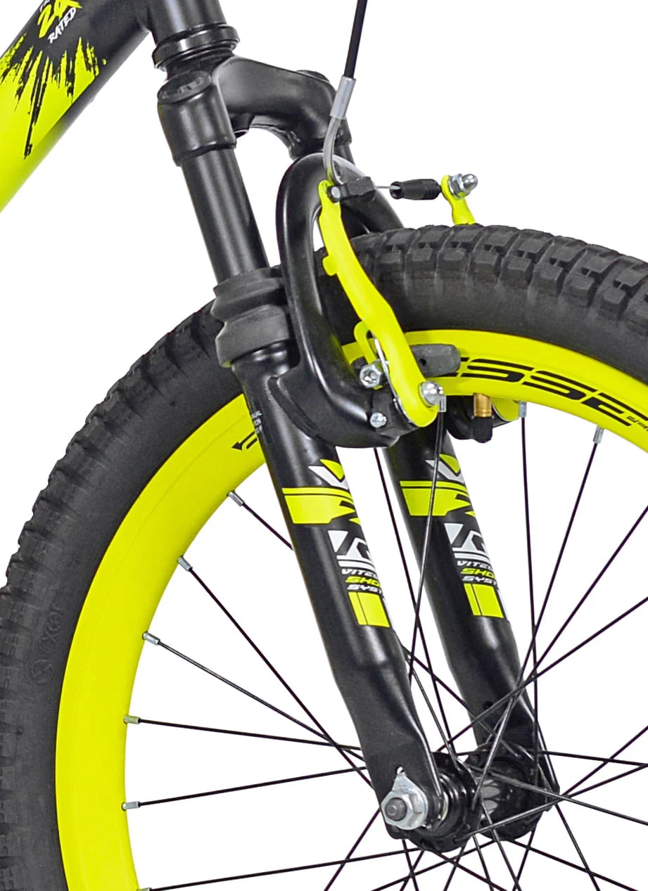 20 inch Boy's Mountain Bike Yellow/Black T542470