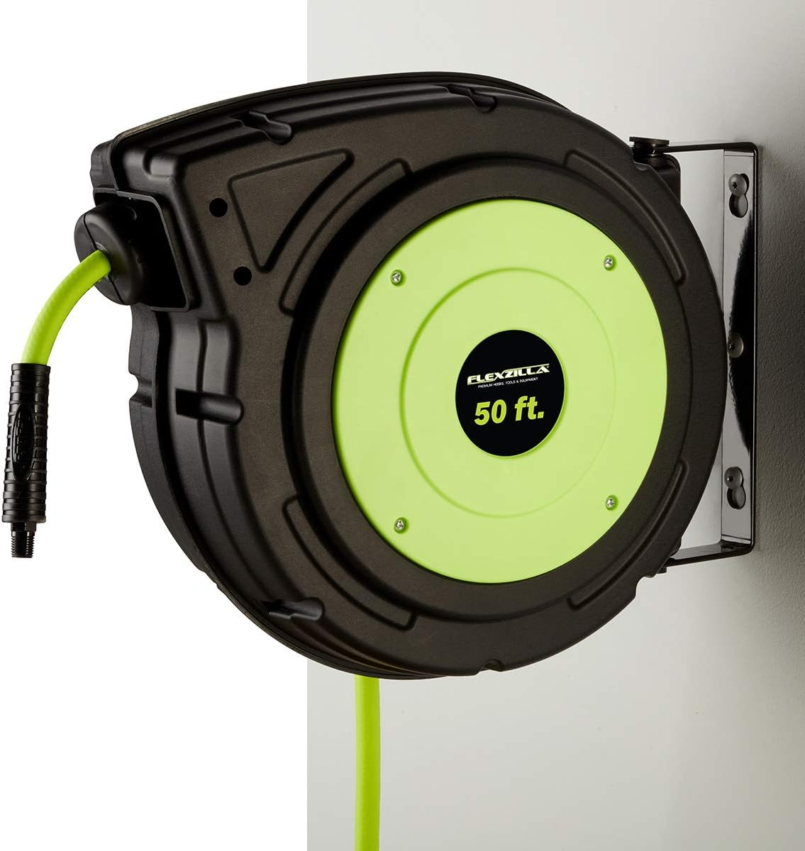 Retractable Enclosed Plastic Air Hose Reel, 3/8 in. x 50 ft A2138