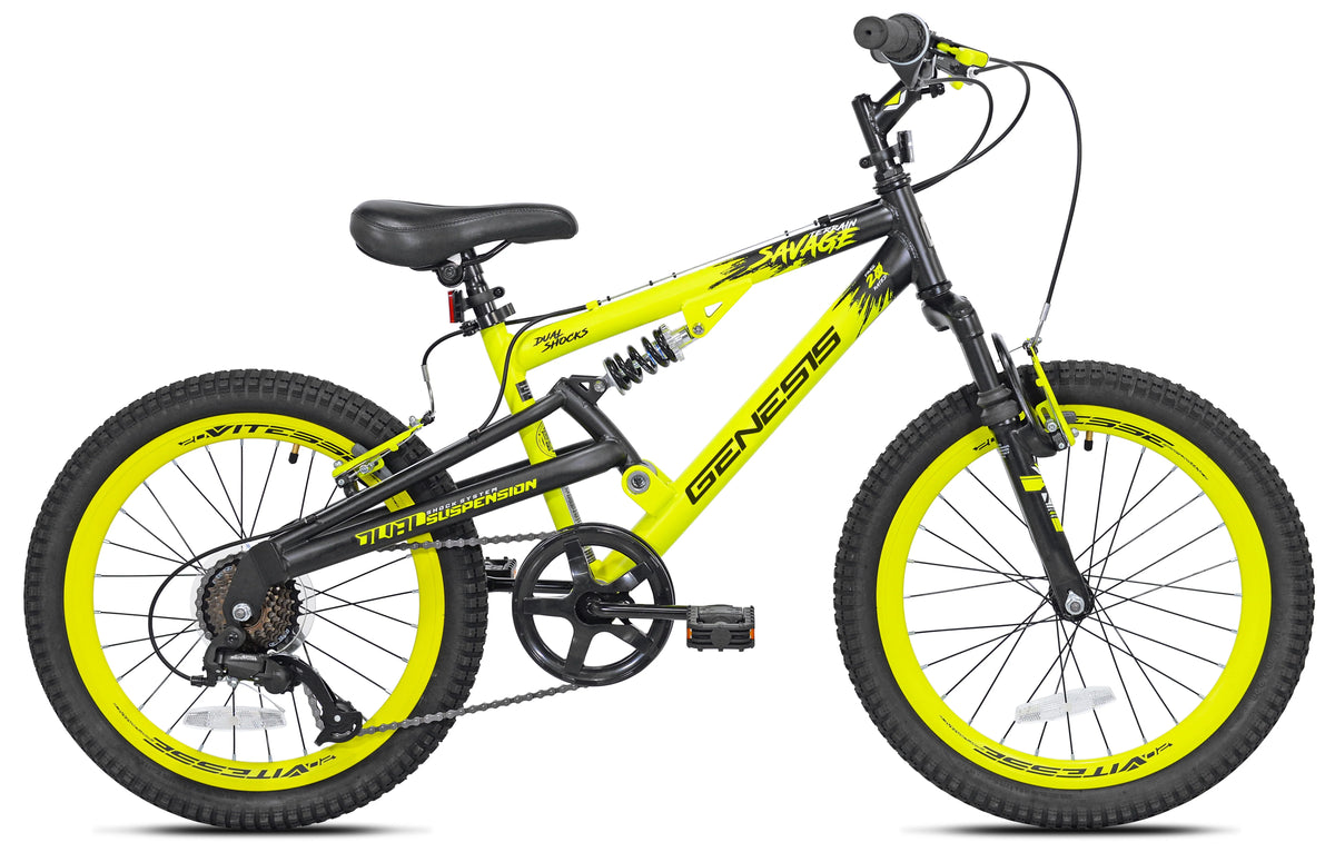 20 inch Boy's Mountain Bike Yellow/Black T542470
