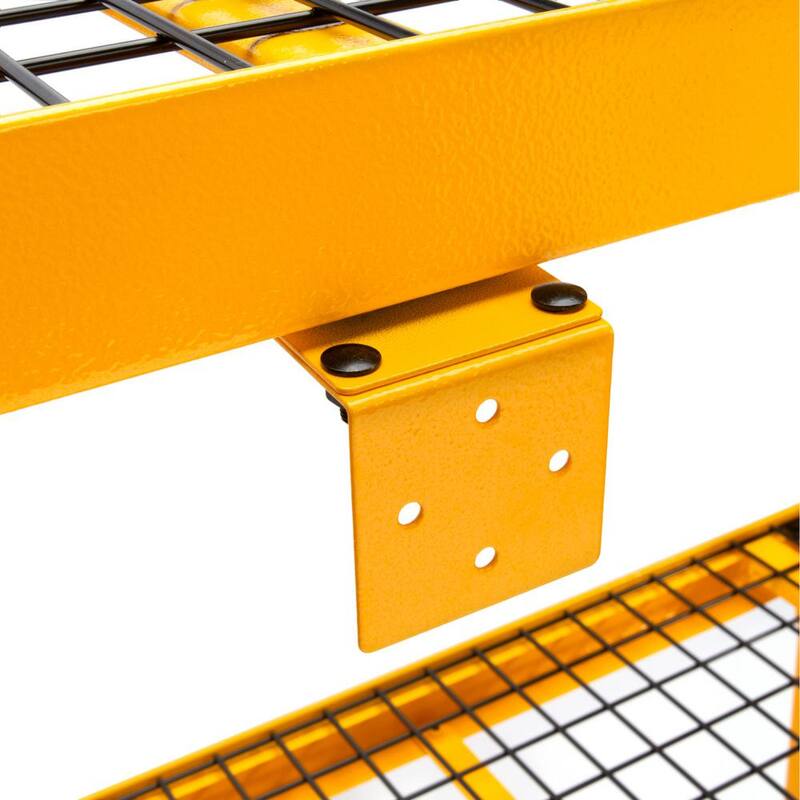 Yellow 4-Tier Steel Storage Shelving Unit C817