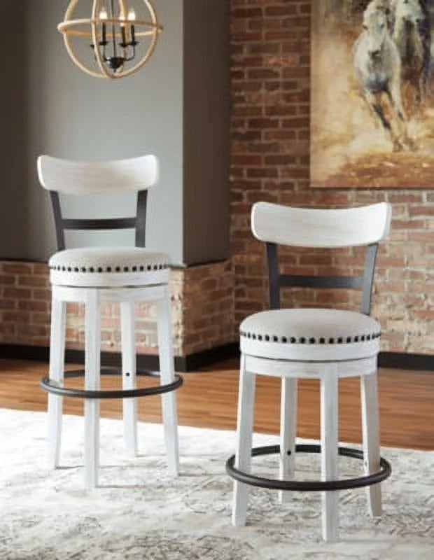White Bar Height Bar Stool L533