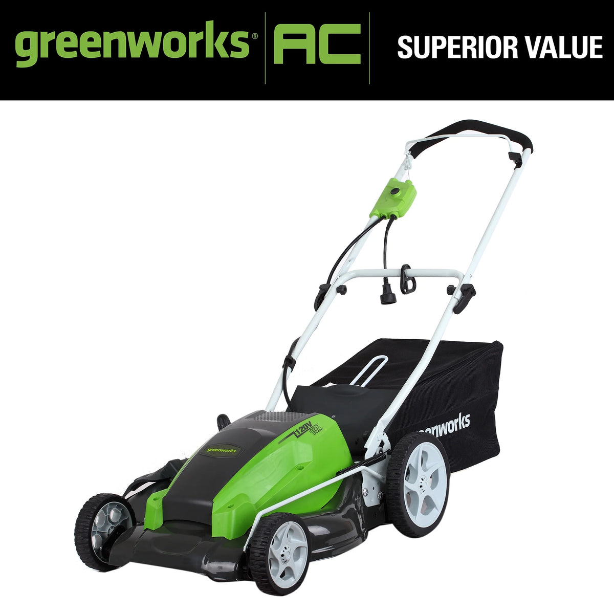 21 Amp Corded Electric Walk-Behind Push Lawn Mower O5546
