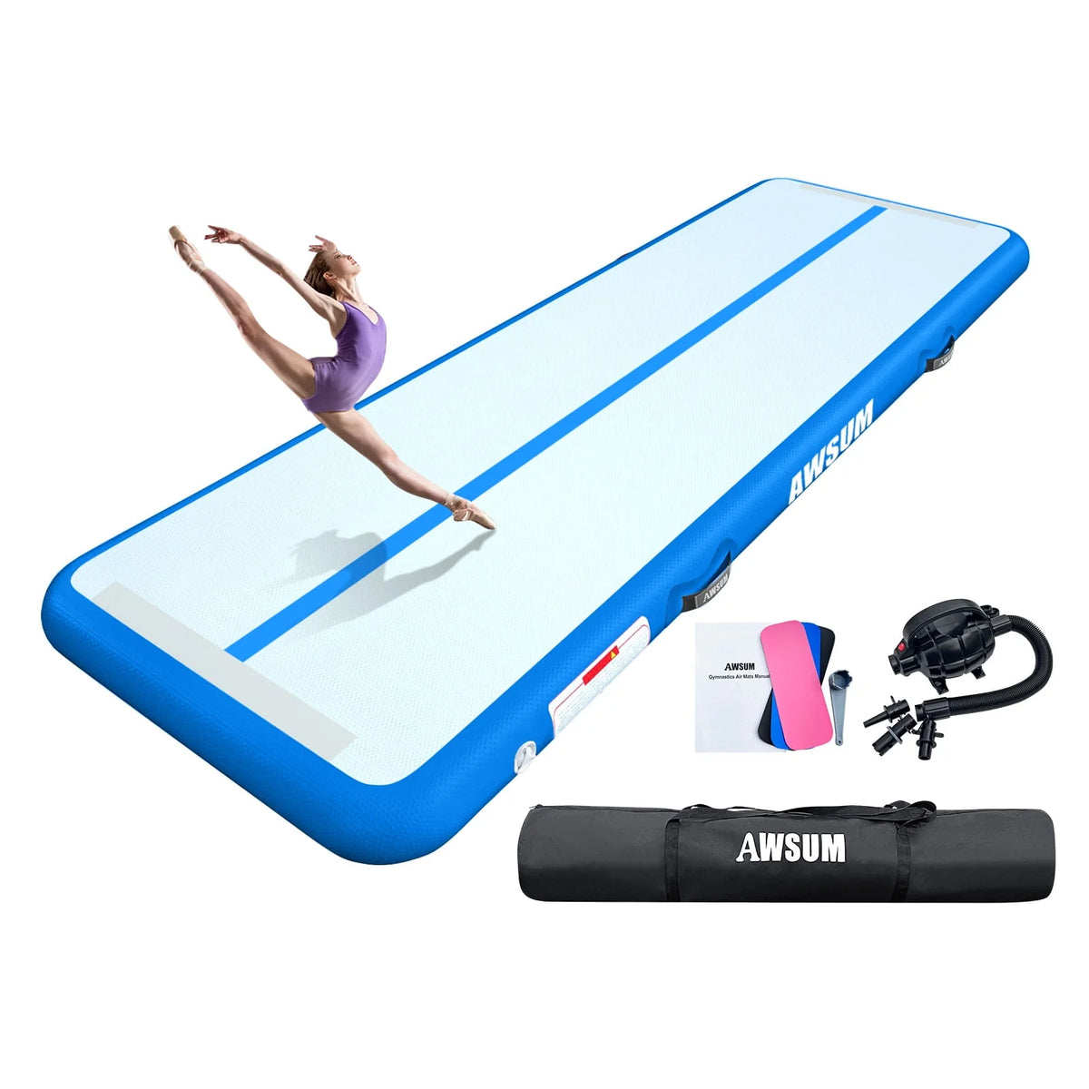 Inflatable Air Gymnastics Mat 4 inches Thick with Electric Pump I3279