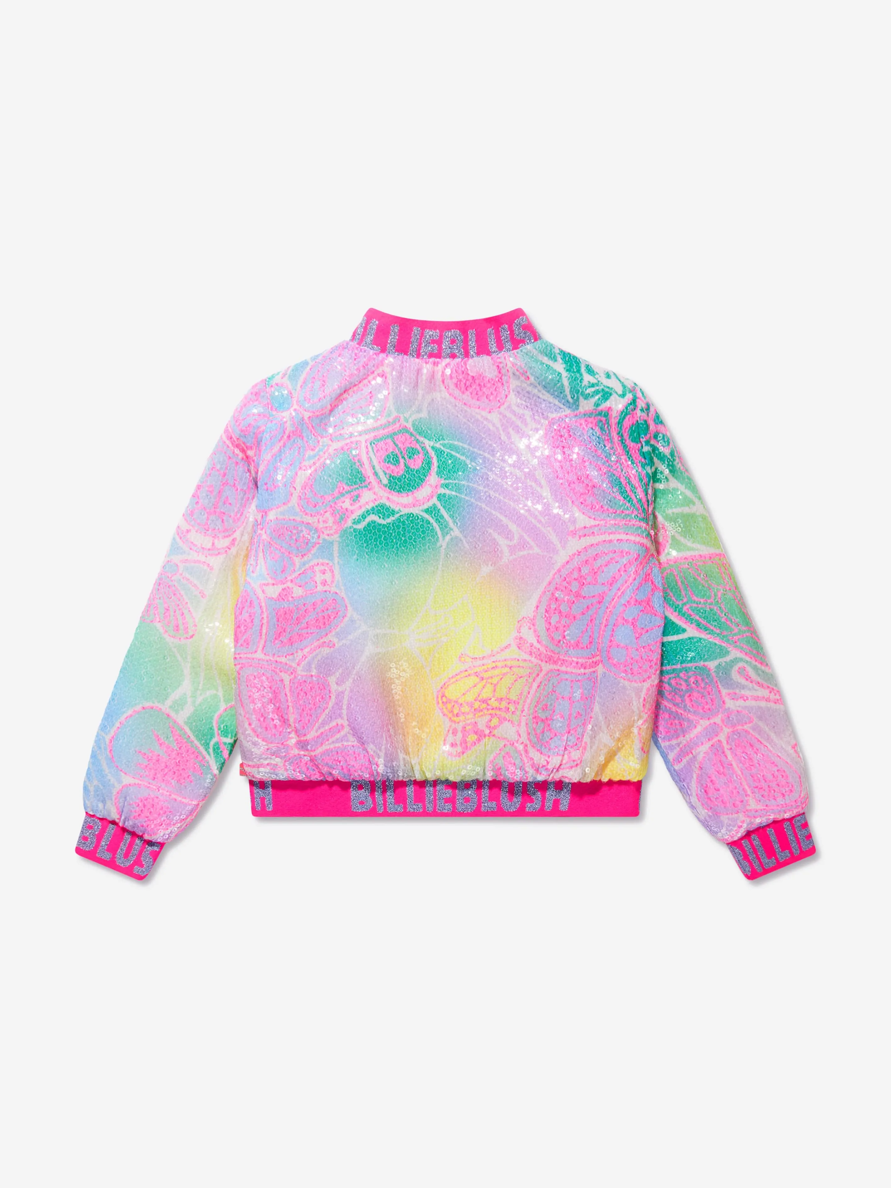 Billieblush Girls Sequin Butterfly Jacket