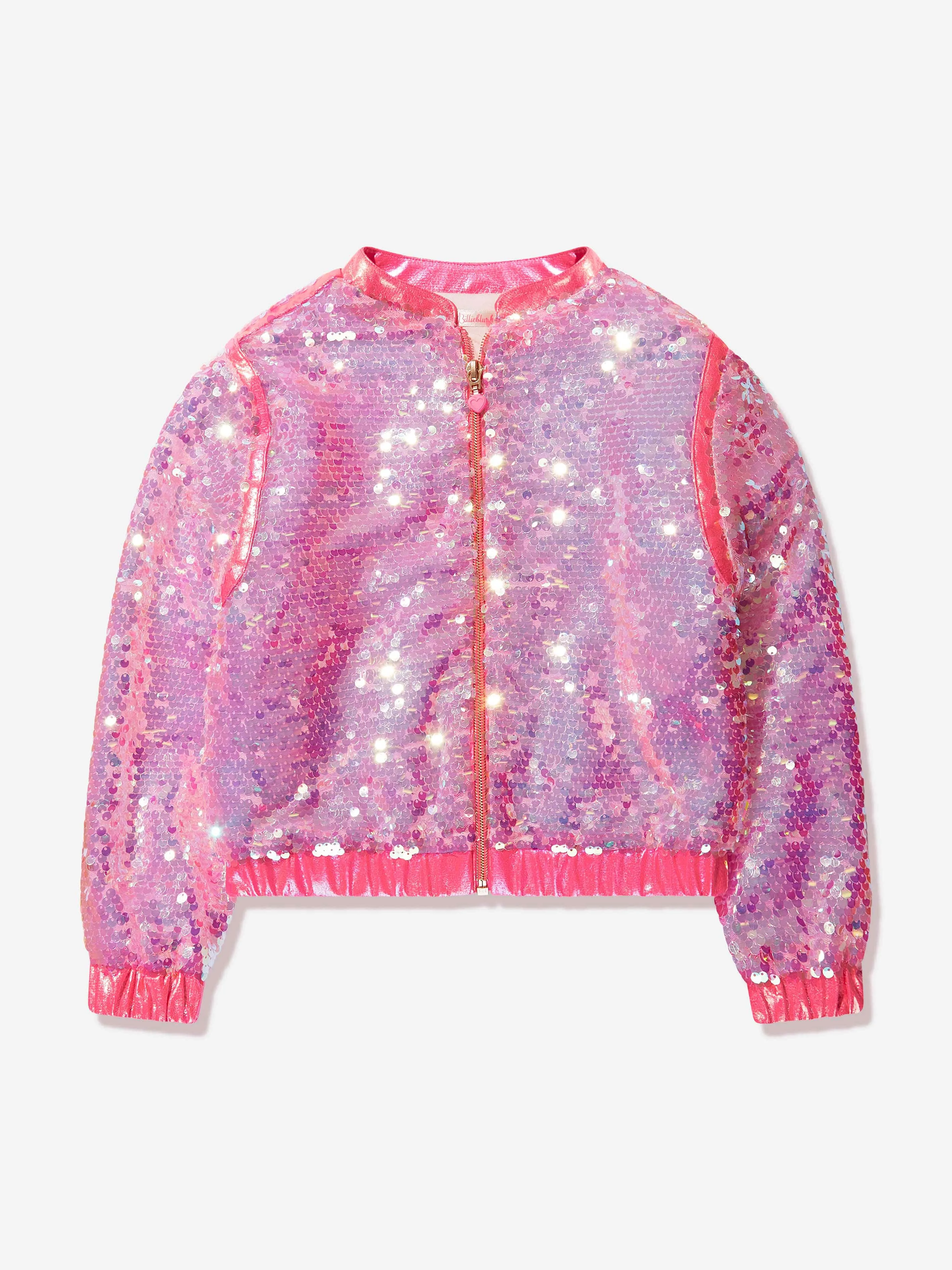 Billieblush Girls Sequin Jacket in Pink