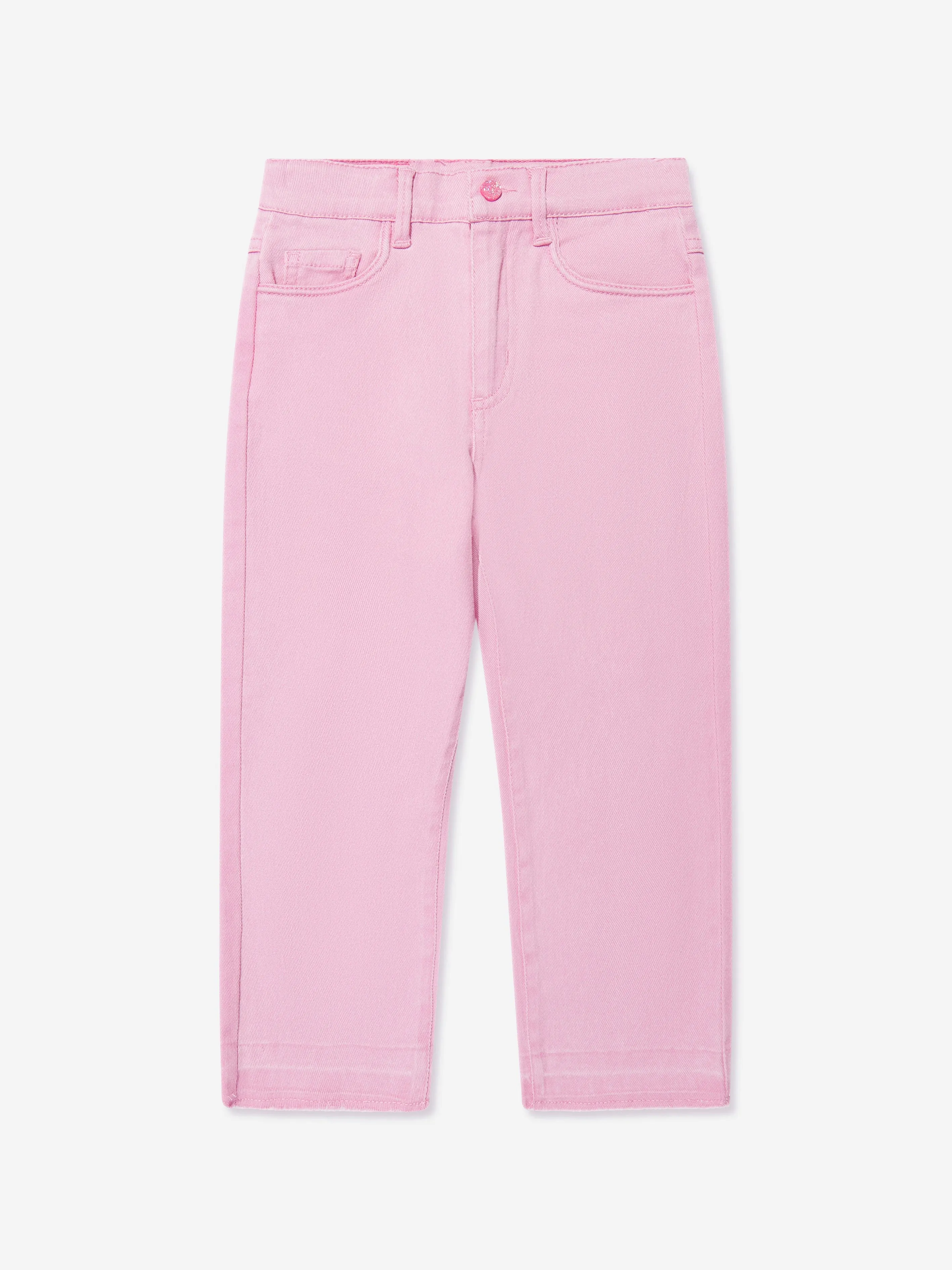 Billieblush Girls Twill Trousers in Pink