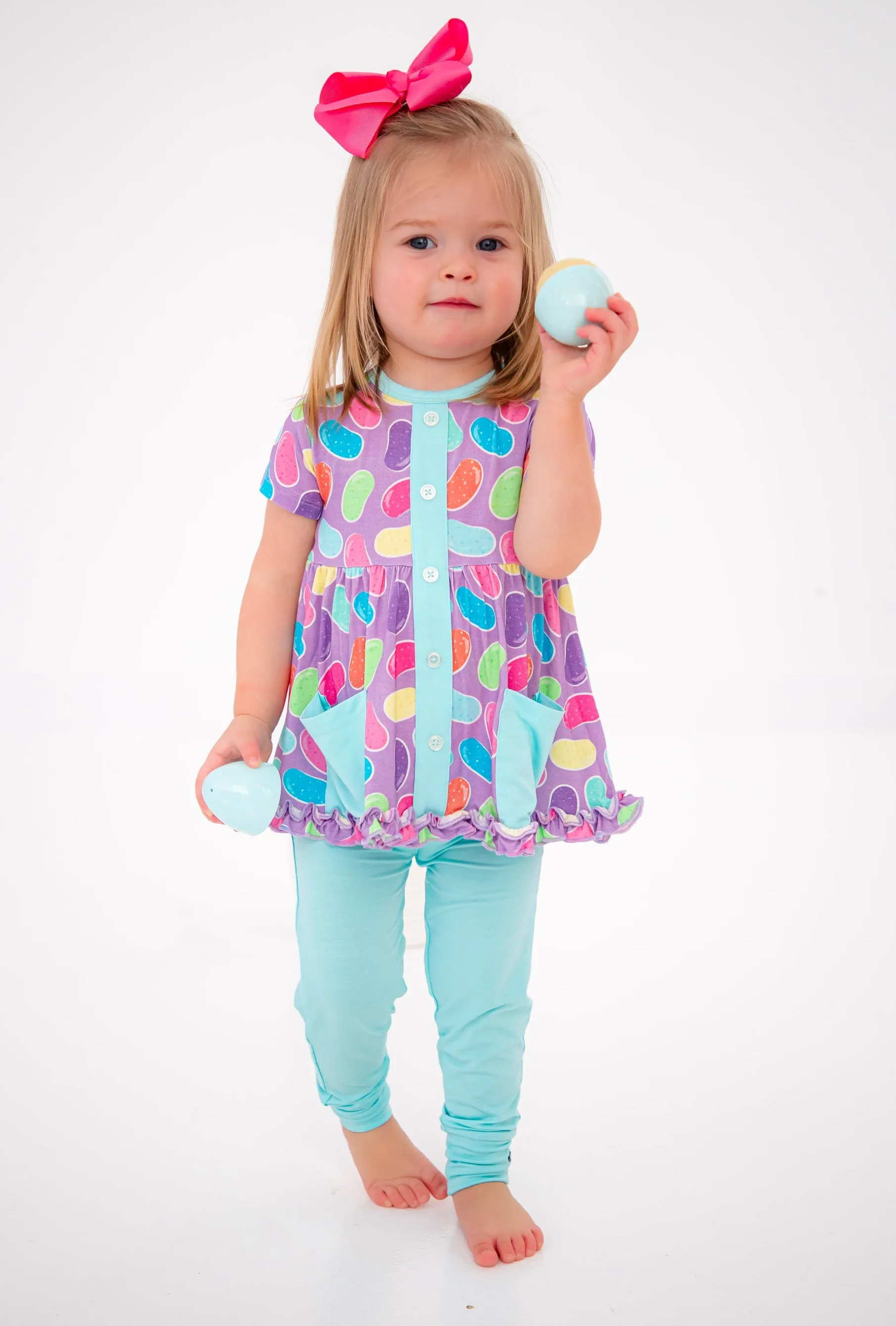 Birdie Bean Easter Jellybeans Julie Print Girls Birdie Peplum Set