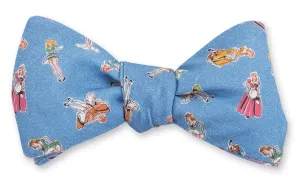 Blue Springmaid Girls Bow Tie - B4872