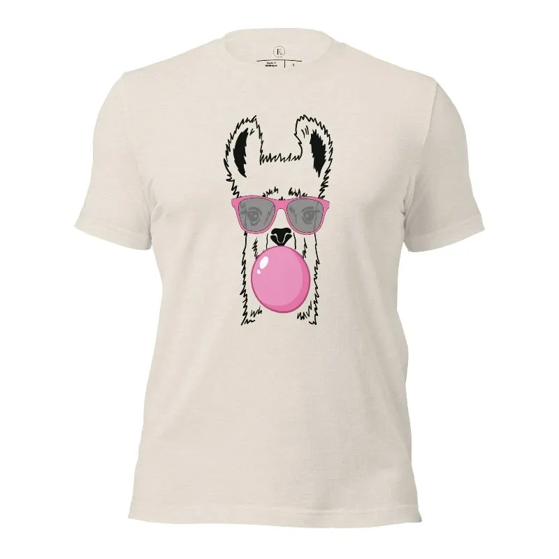 Bubble Gum Poppin Llama T-shirt