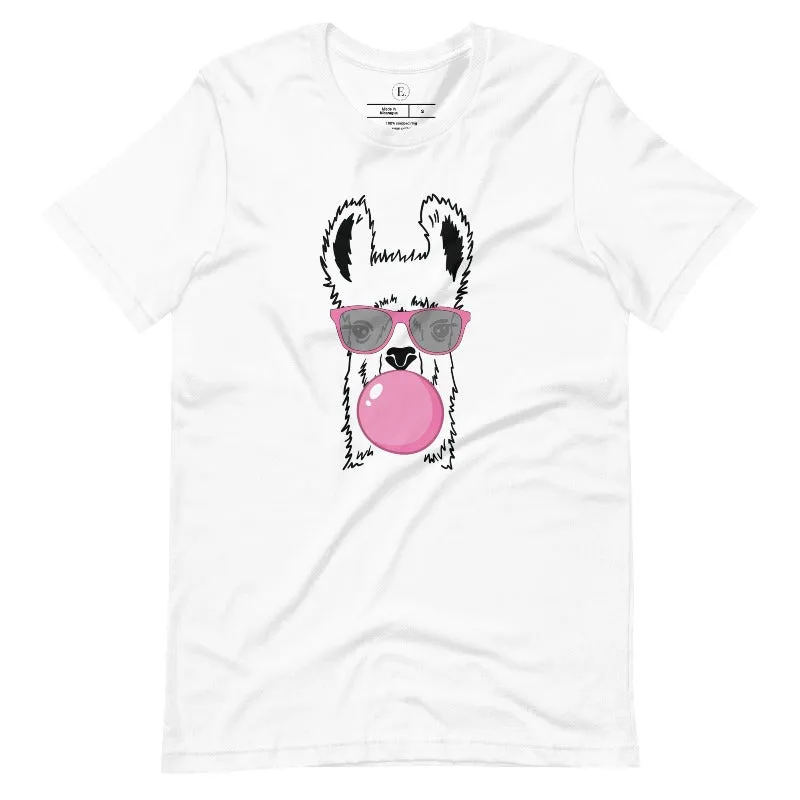 Bubble Gum Poppin Llama T-shirt