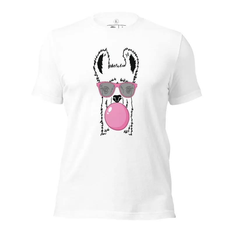 Bubble Gum Poppin Llama T-shirt