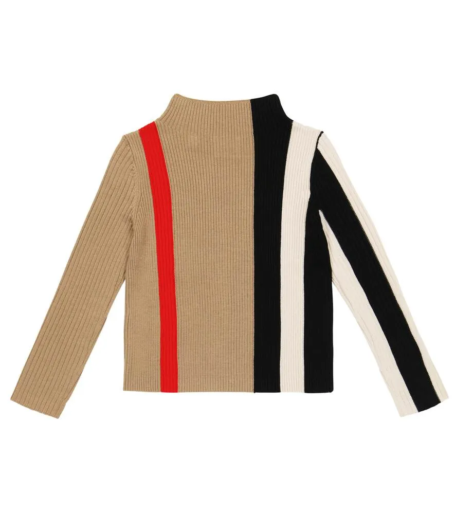 Burberry Striped Wool Sweater, Multicolor