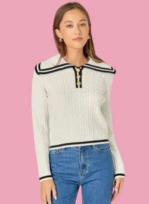 Cable Knit Sailor Sweater