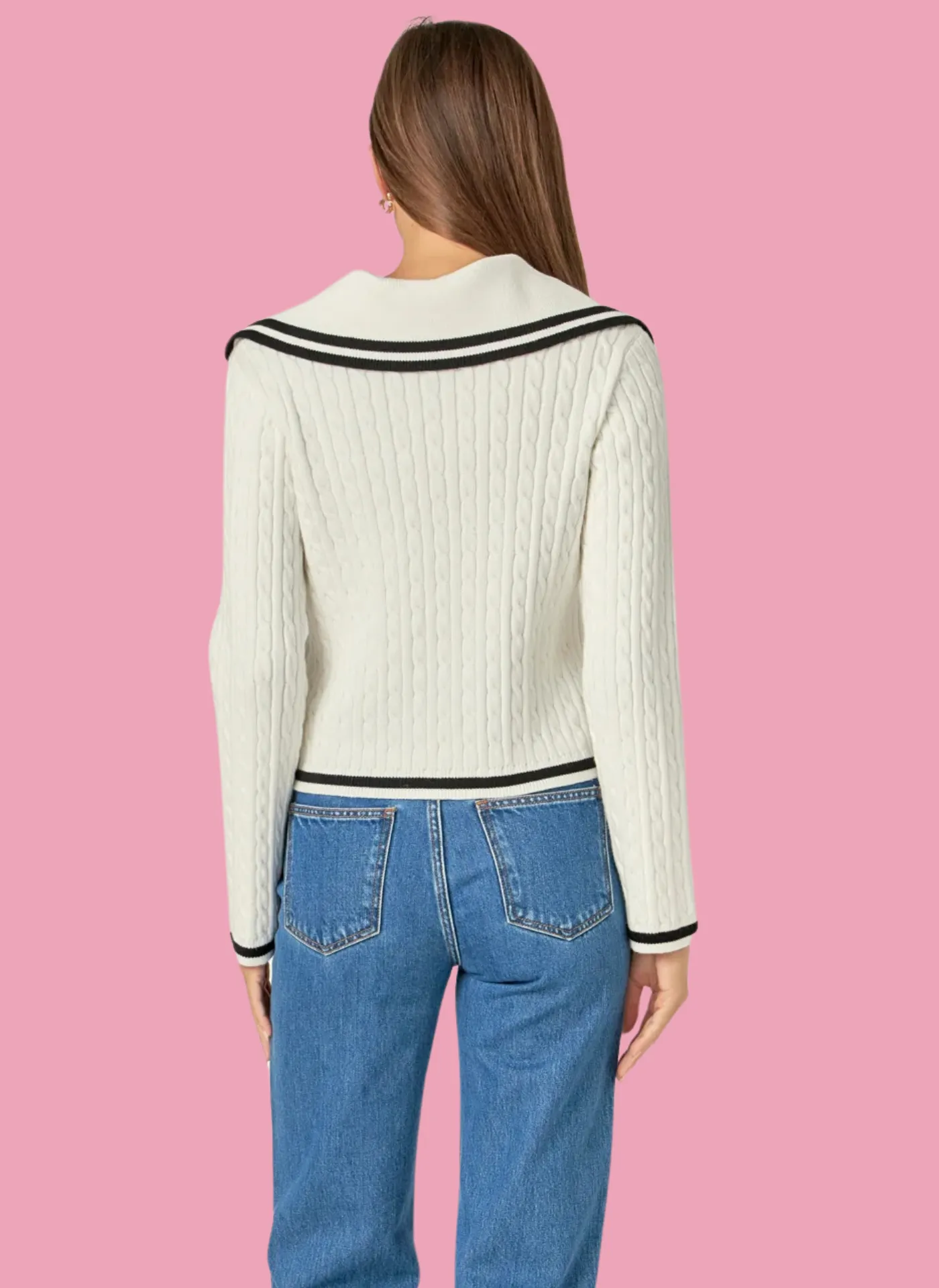 Cable Knit Sailor Sweater