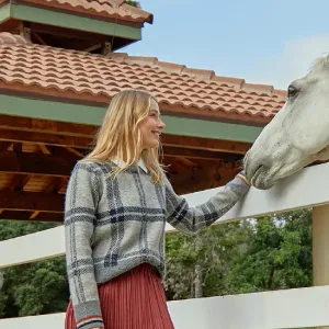 Checker Pullover Sweater