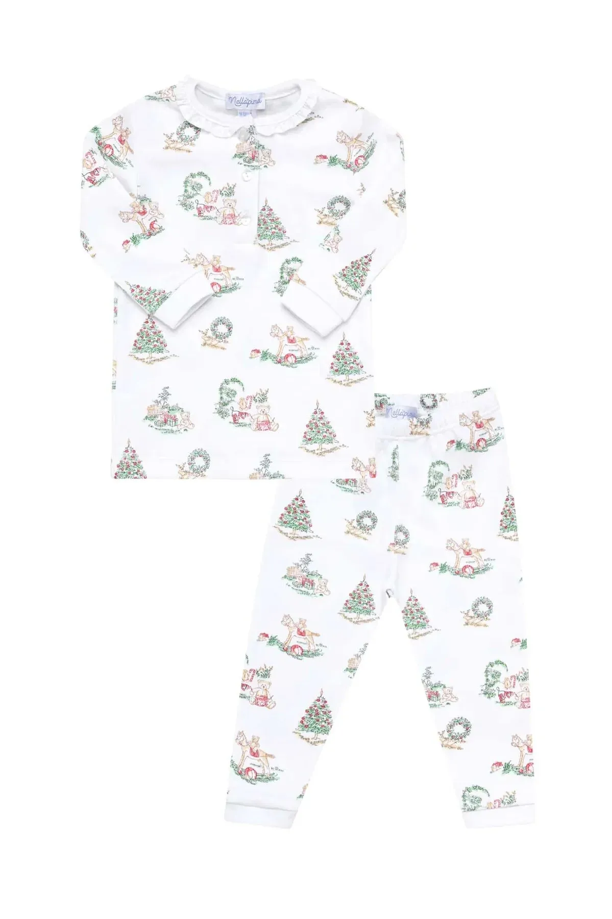 Christmas Toile Pajamas - Girl