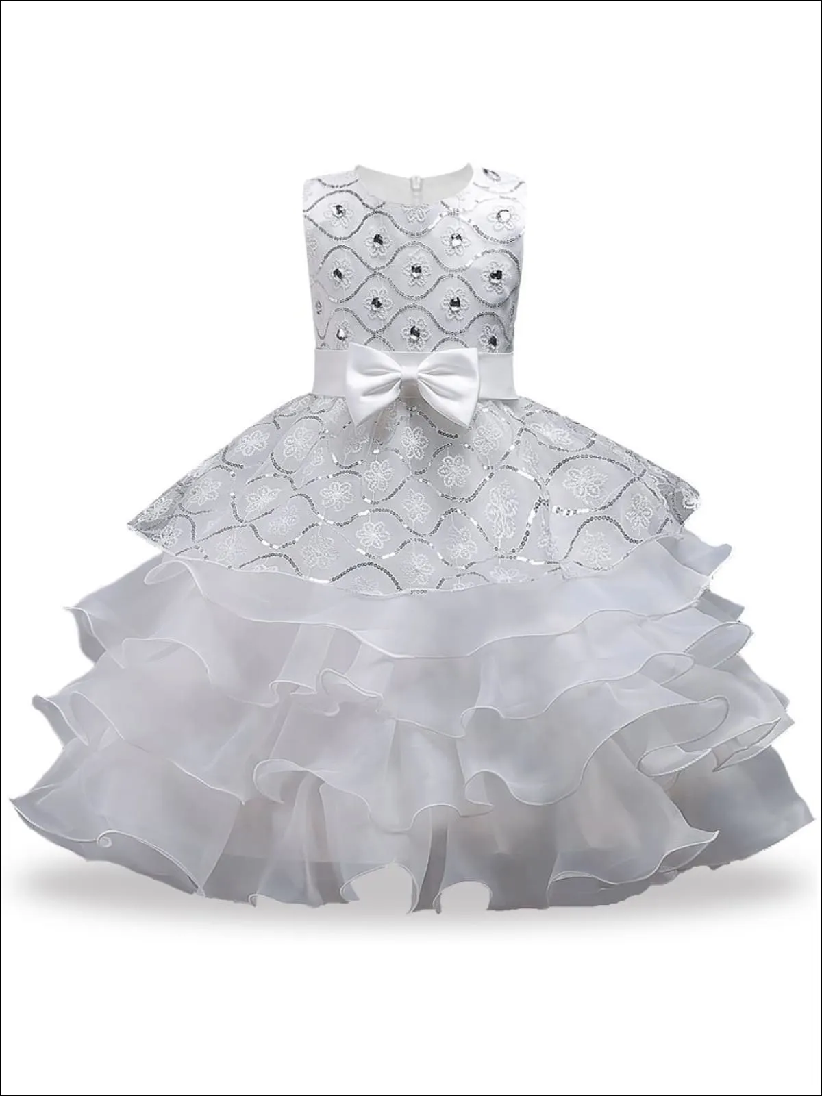 Cupcake Dreams Ruffle Tiered Flower Girl Dress