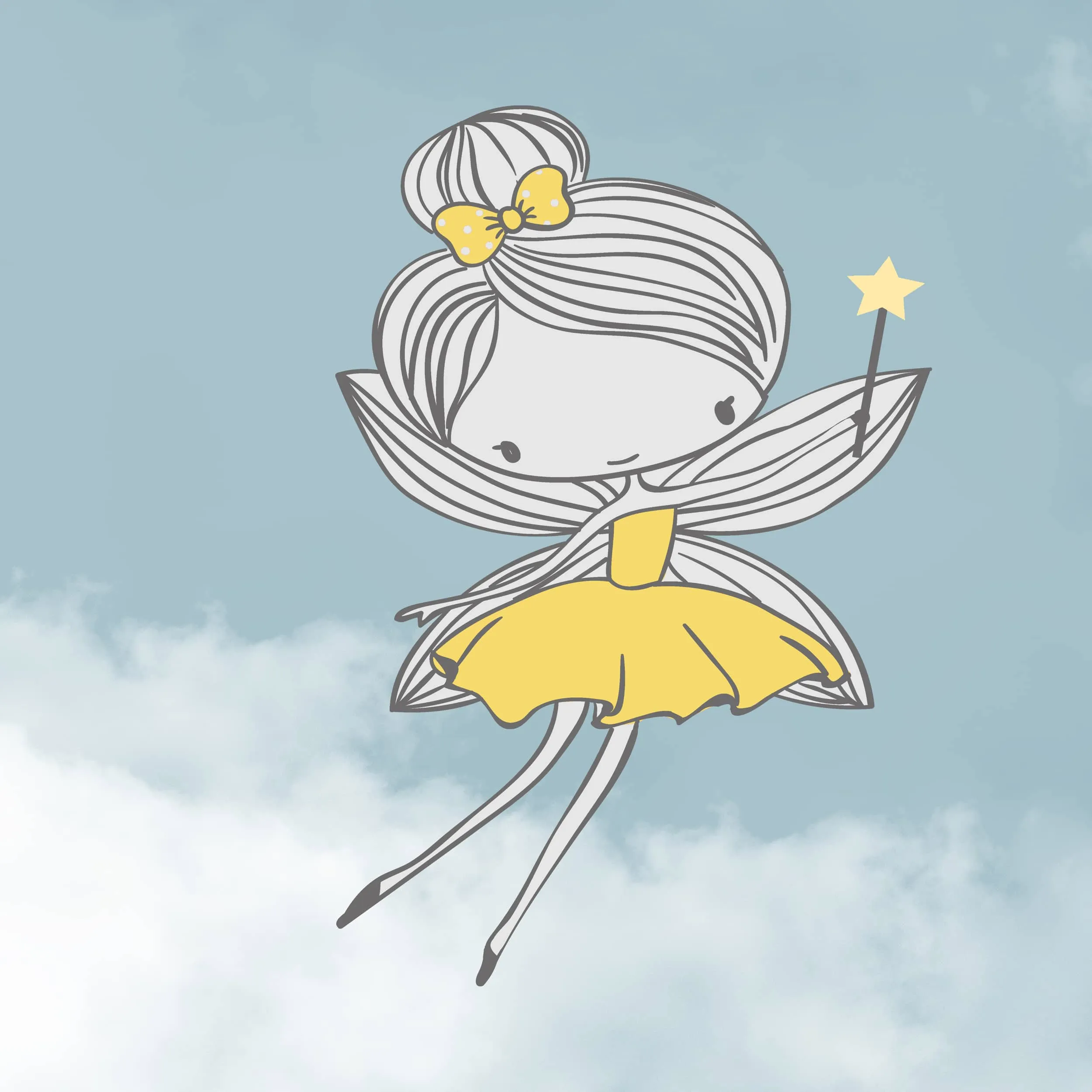 Cute Fairies Wallpaper for Girls Room Walls