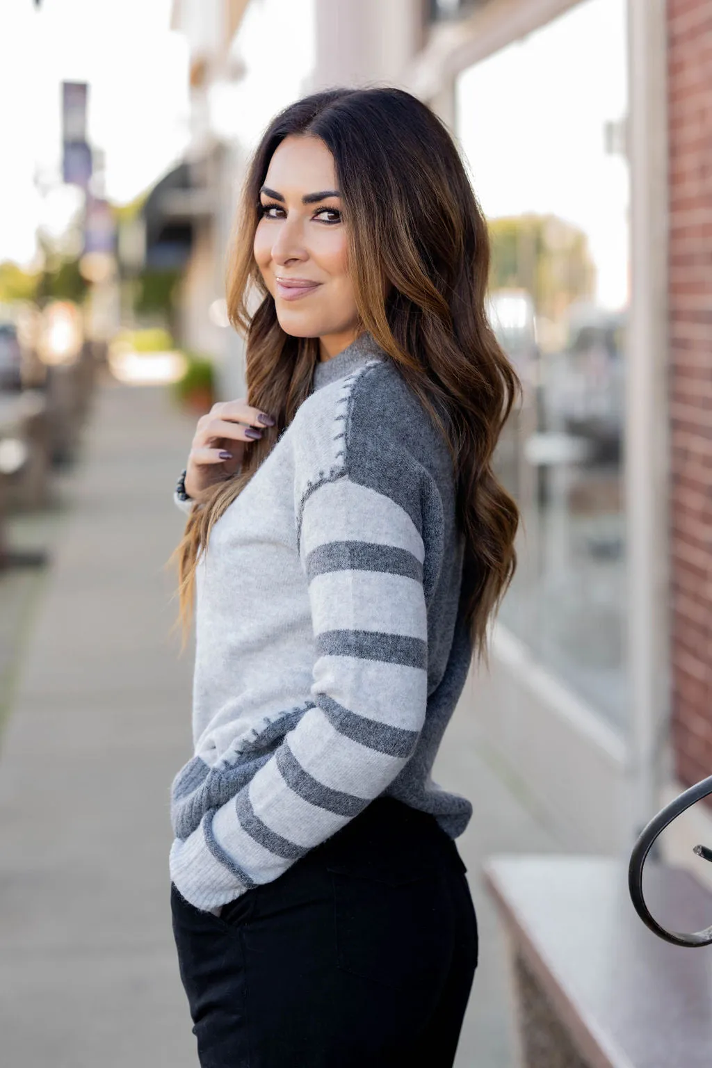 Dreamy Stitch Accented Sweater