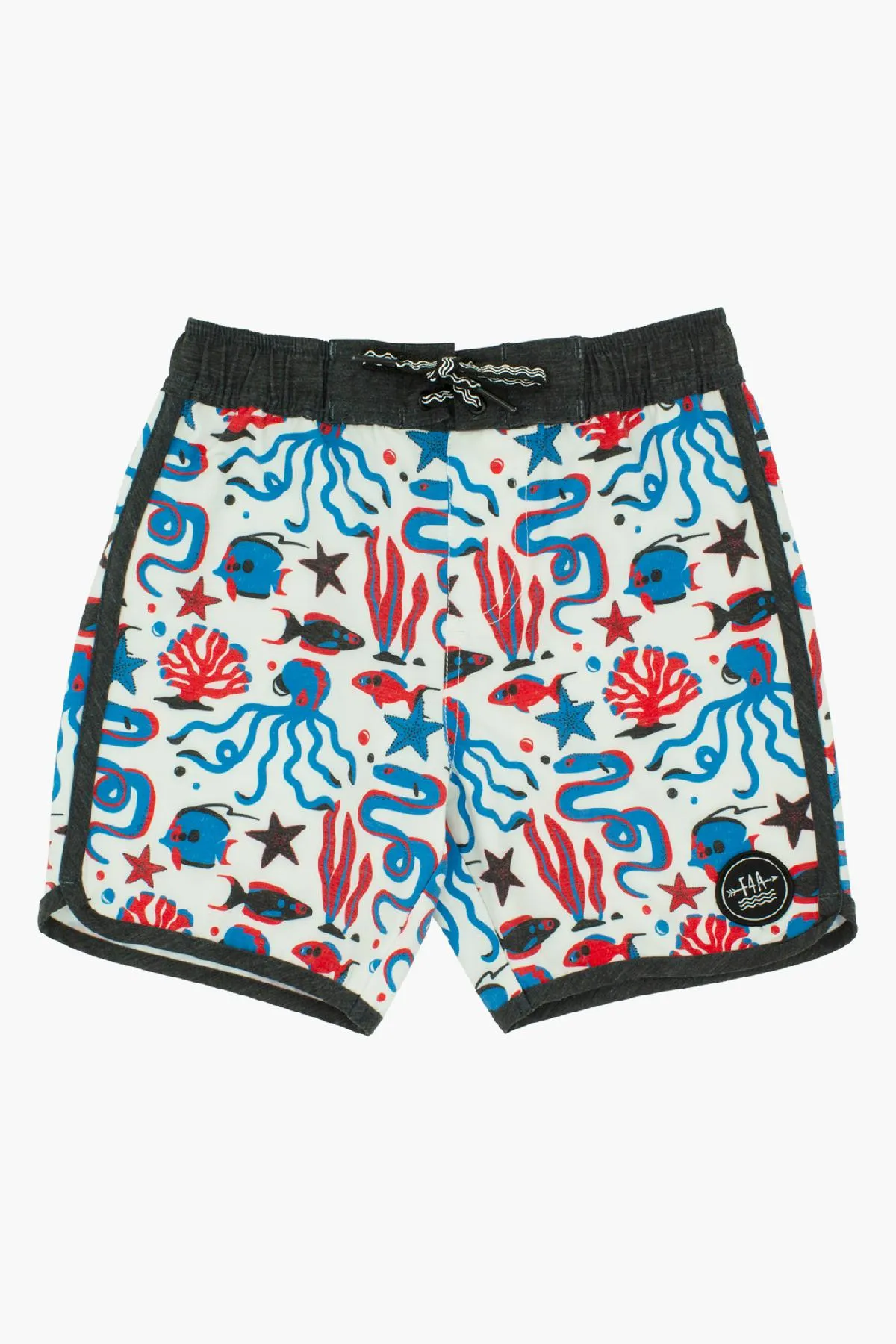 Feather 4 Arrow Sea Life Scallop Boys Swim Short