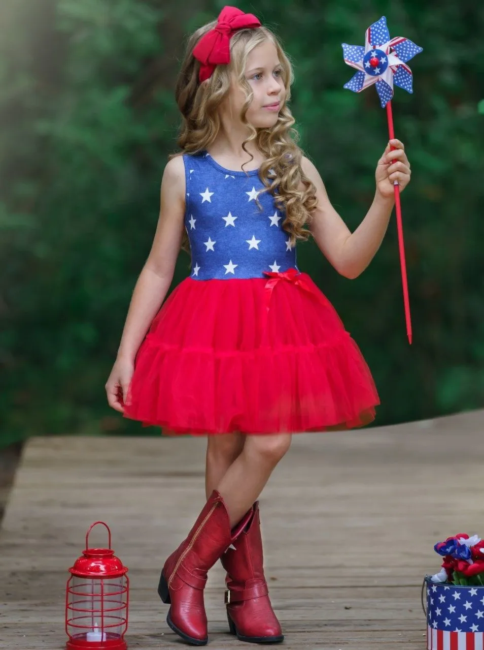 Girls American Star Tutu Dress