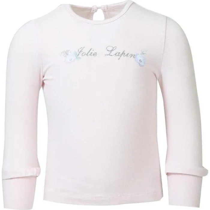 Girls Cream Jolie Lapin Top