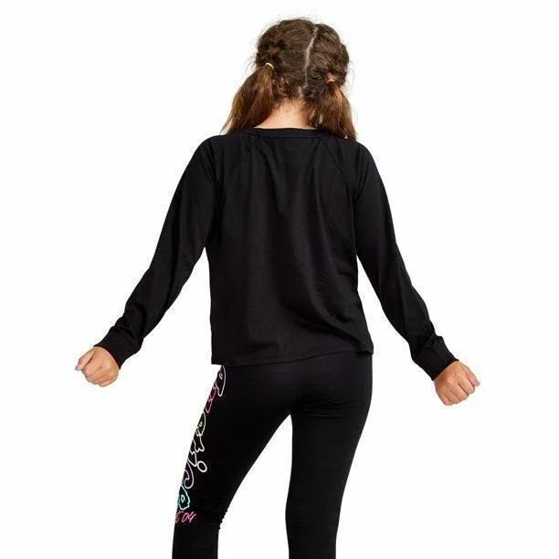 Girls long sleeve graphic top