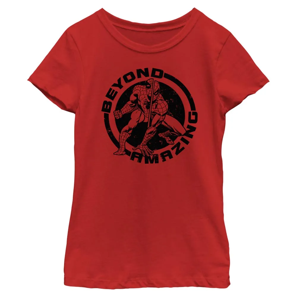 Girl's Marvel Spider-Man Beyond Amazing CIRCLE BEYOND AMAZING T-Shirt