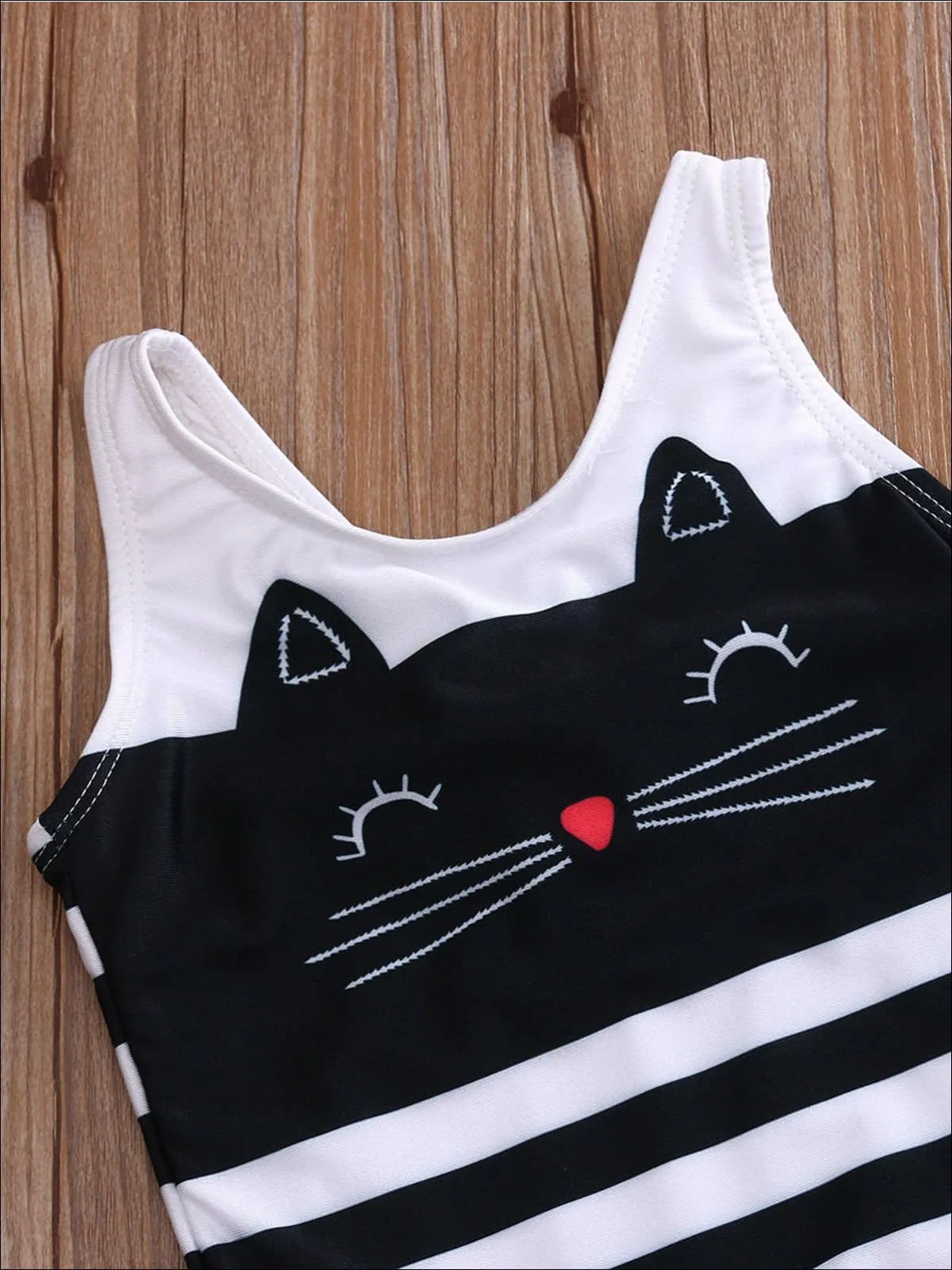 Girls Meow One Piece Swimsuit