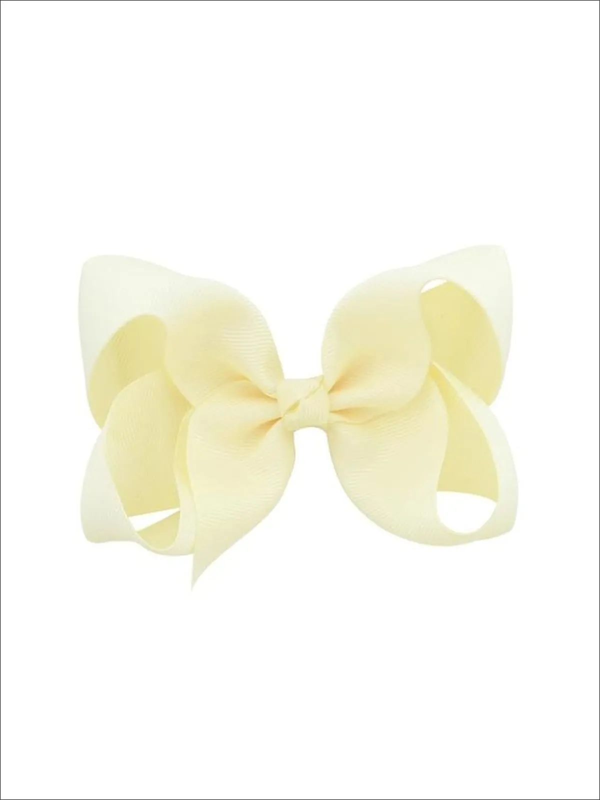 Girls Pastel Color Hair Bow Clip