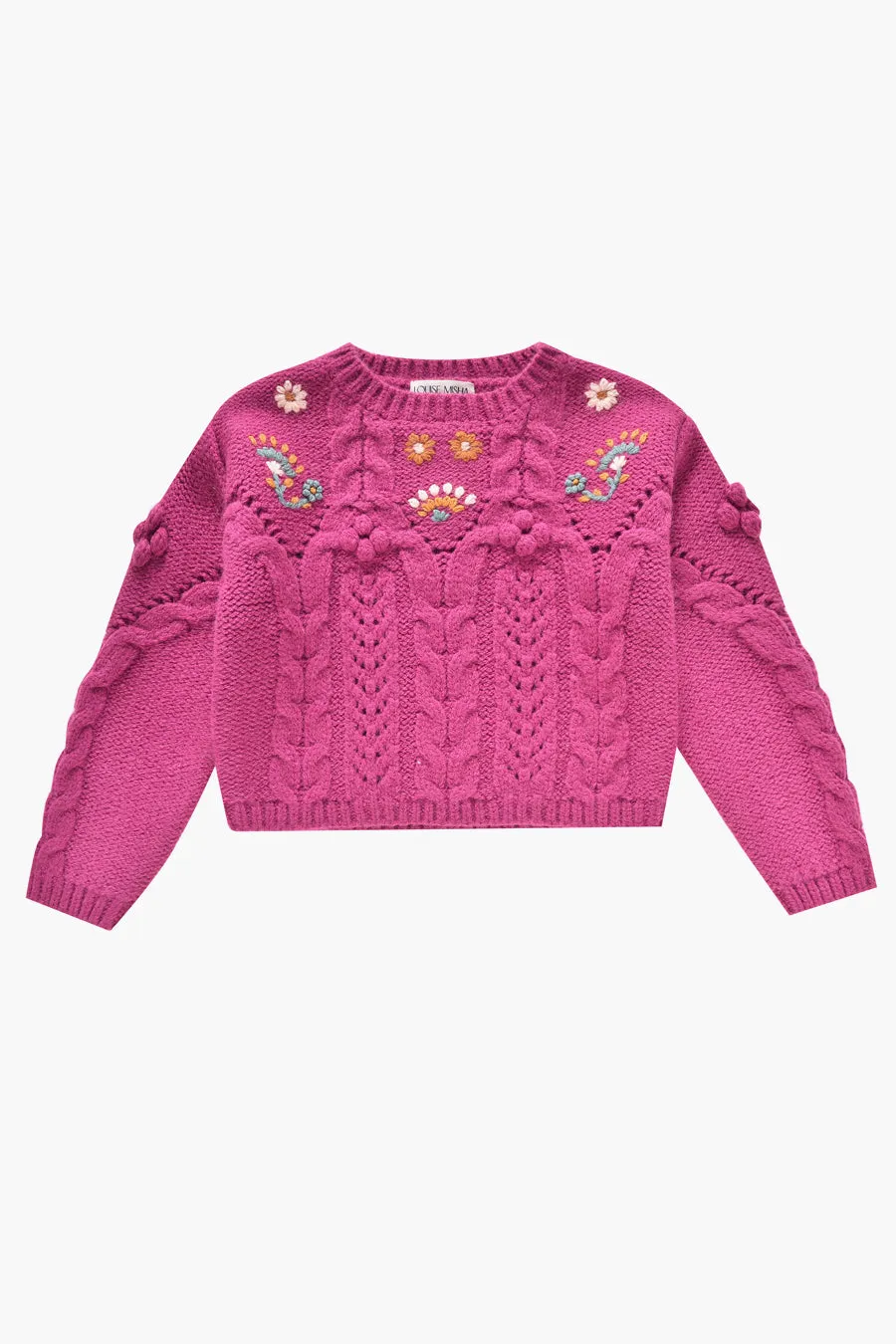 Girls Sweater Louise Misha Georgette Raspberry