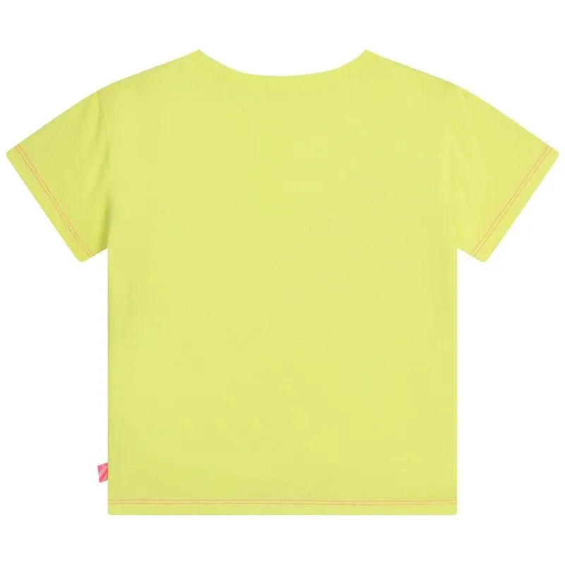 Girls Yellow Butterfly T-shirt