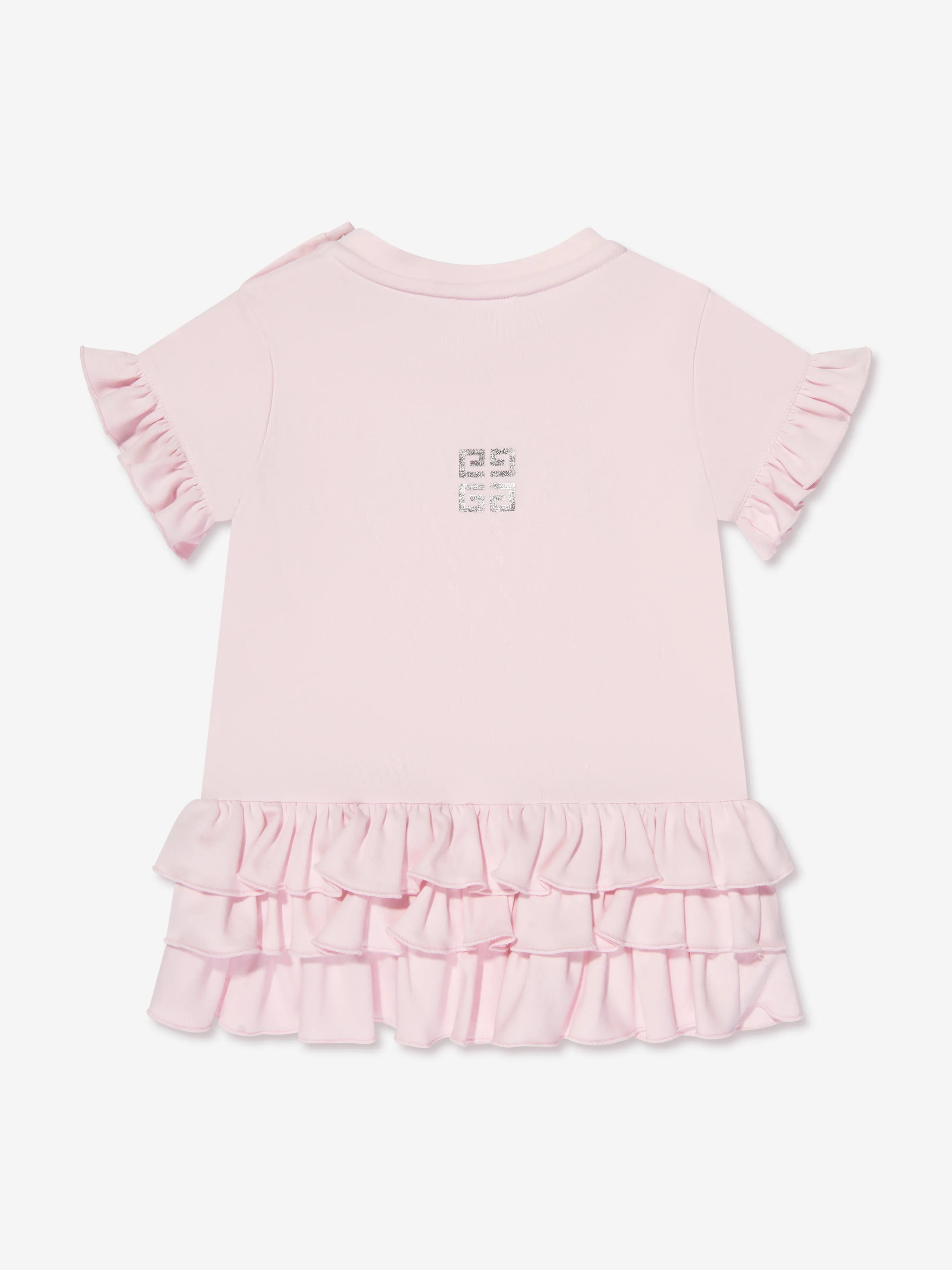 Givenchy Baby Girls Logo Print Dress in Pink