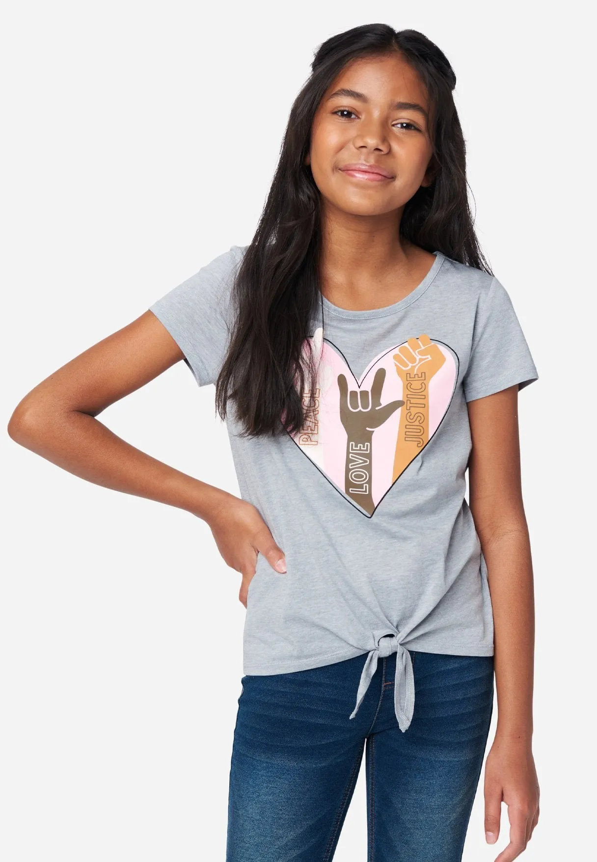 Graphic Tie-Front Tee