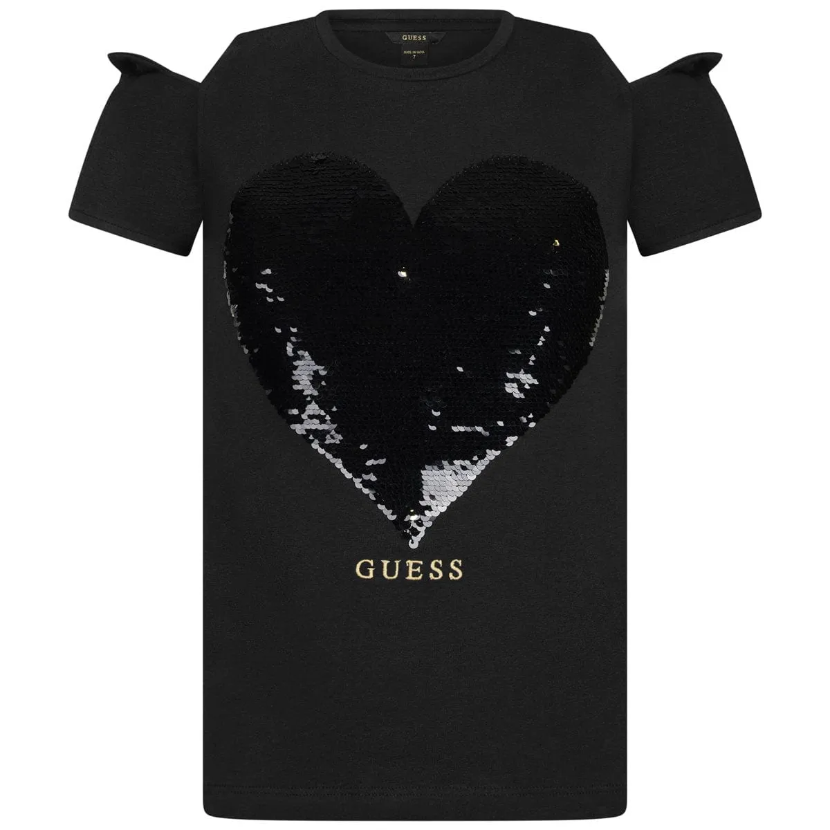 Guess Girls Sequin Heart Top