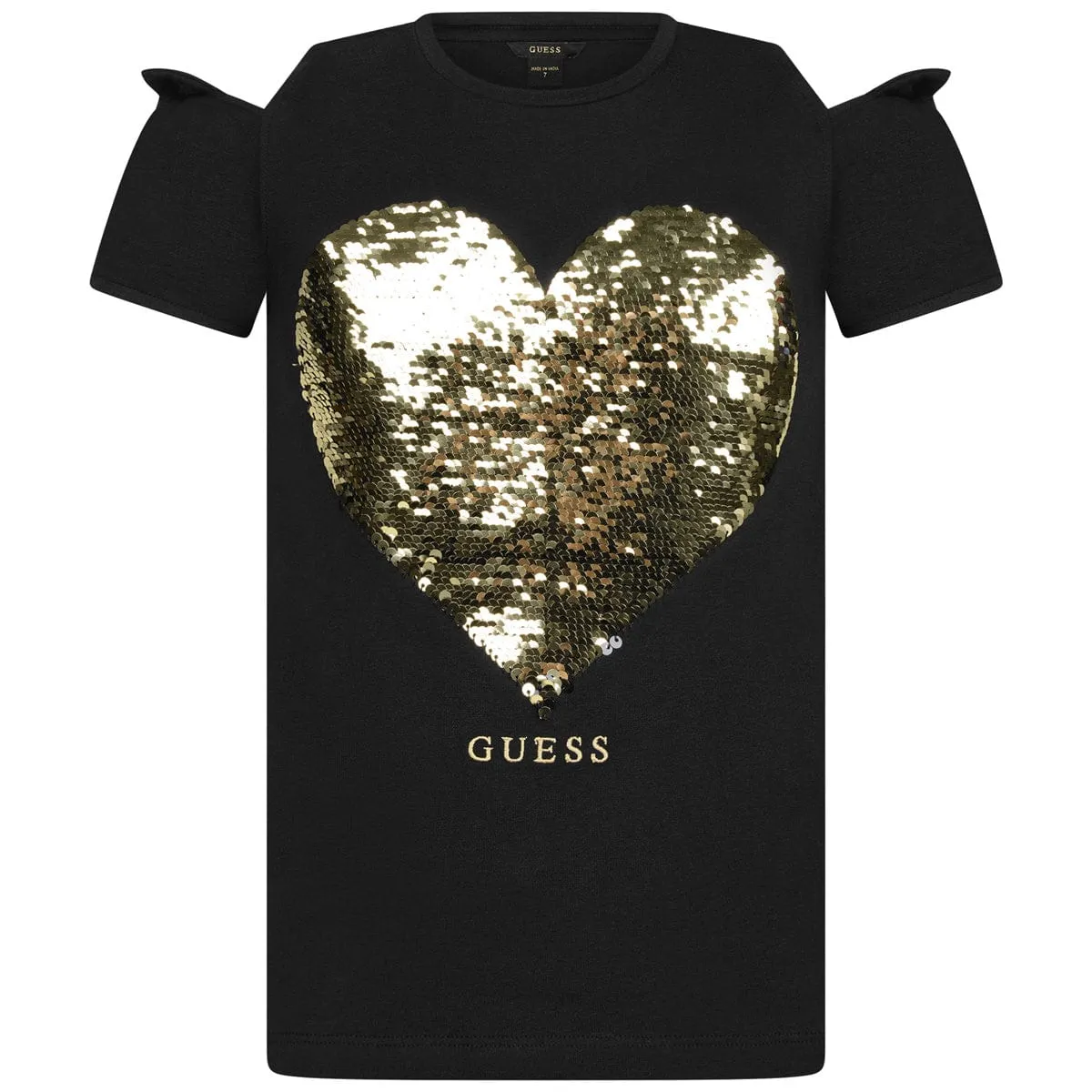 Guess Girls Sequin Heart Top