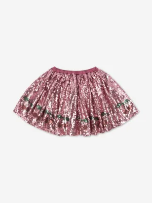 Konges Sløjd Girls Starla Sequin Skirt in Pink