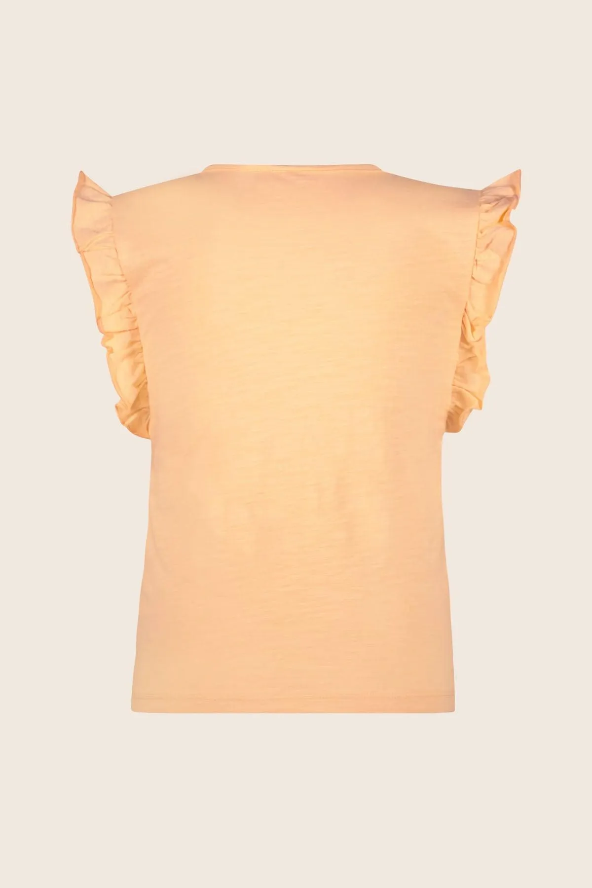 LikeFLO Top Gwen Ruffle Soft Peach