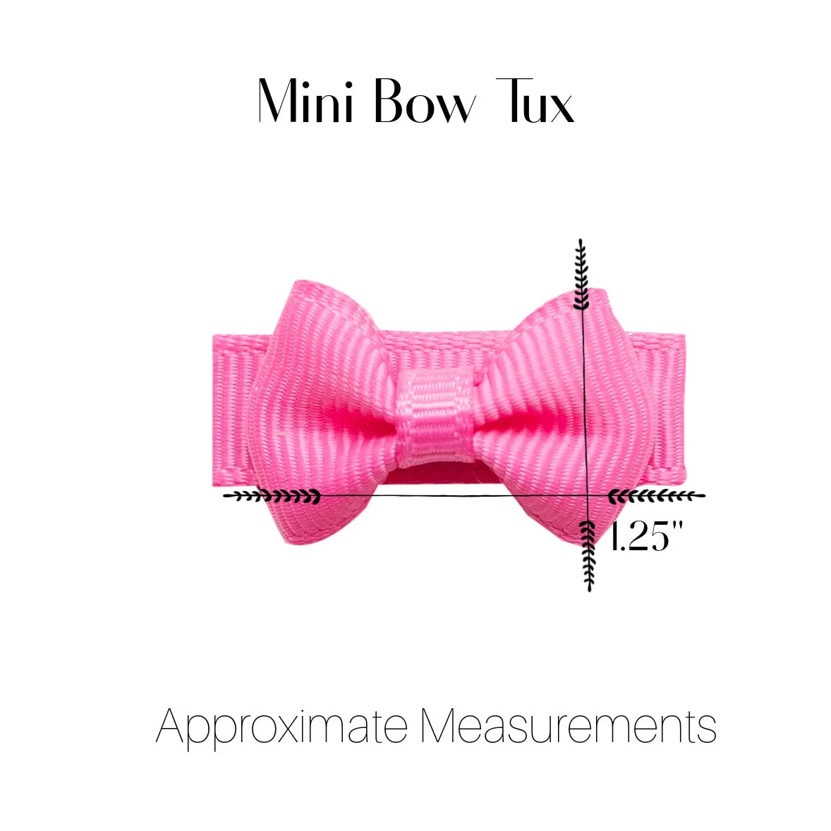 Mini Bow TUX Snap Clip - Natural