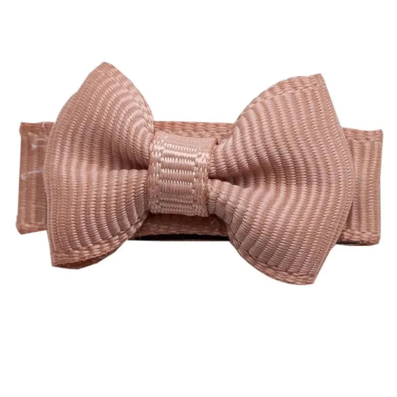 Mini Bow TUX Snap Clip - Natural