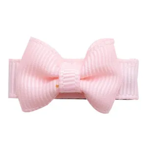 Mini Bows Snap Clips TUX - Powder Pink