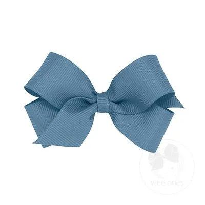 Mini Classic Grosgrain Hair Bow (Plain Wrap)